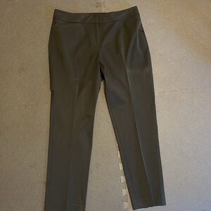 Ann Taylor business pants trousers dark gray charcoal 14 work office classic